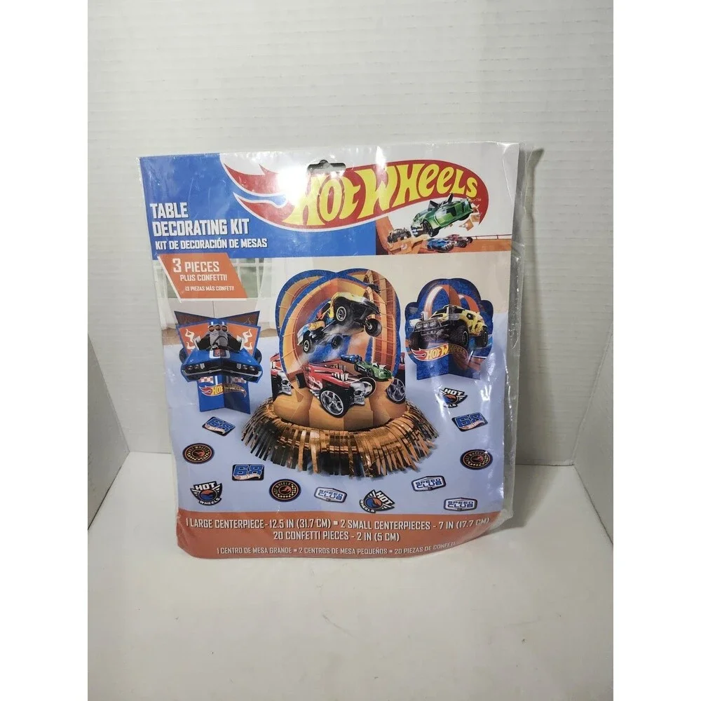 Hot Wheels Wild Racer Themed Birthday Party Decoration Kit - New in Package